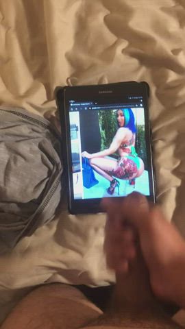 my cum hit Cardi B fast enough to exit the pic