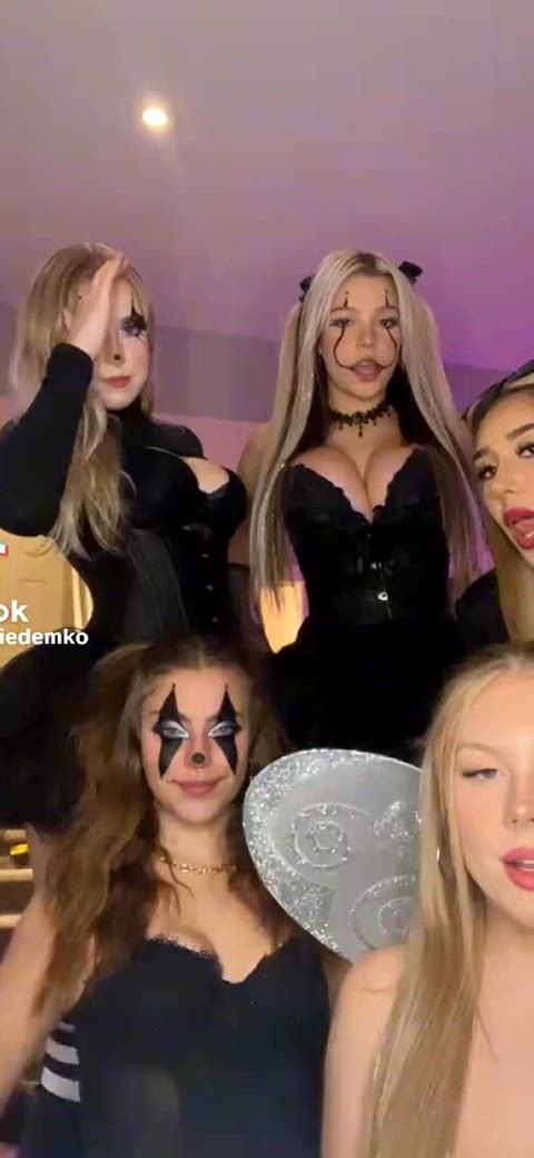 big tits halloween teen tits gif