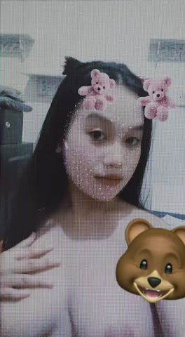 Asian Hijab Indonesian Teen Tits gif