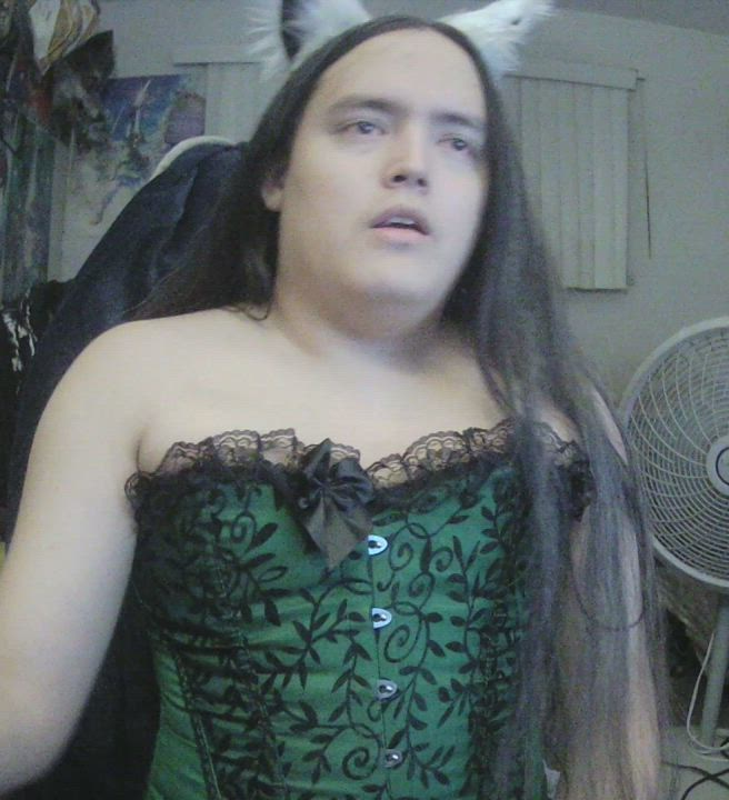Oh hey, oh you want the femboy wolf meat? Well cum on and get it! &gt;;3