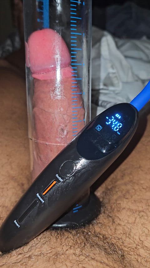 bbc big dick penis pump solo gif