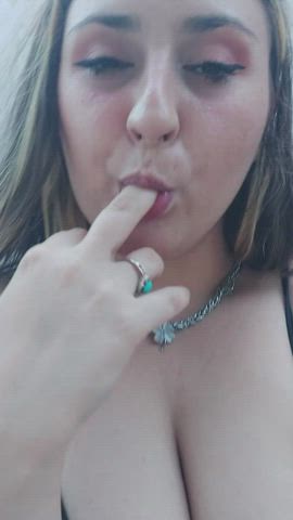 bbw huge tits natural tits onlyfans saliva tit fuck tit worship tits titty fuck gif