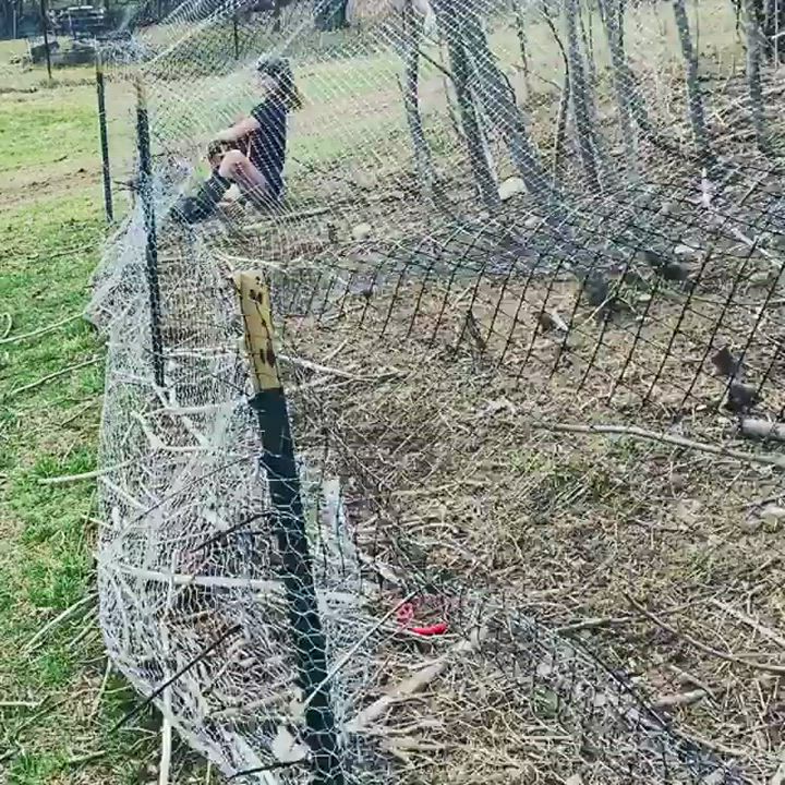 athletic girl works on farm blonde