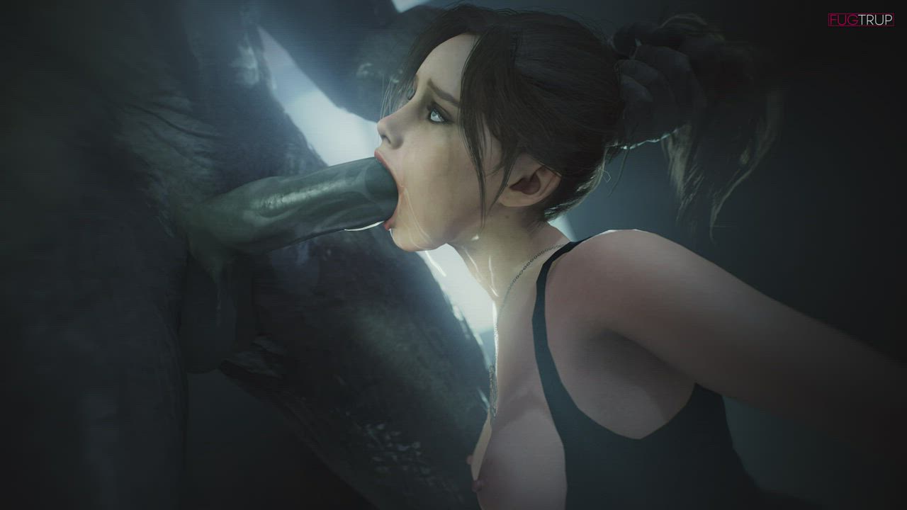 3D Animation Big Dick Cock Natural Tits Rule34 Sucking gif