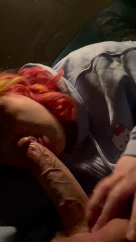 blowjob car sex chubby homemade public gif