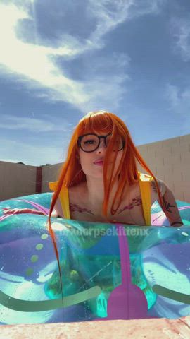 Swimsuit Futaba Sakura by KorpseKitten