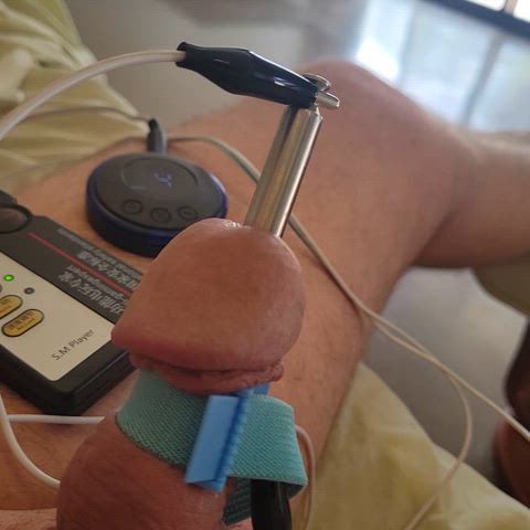 electric male masturbation sounding gif