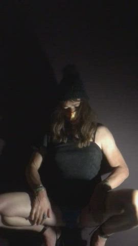 crossdressing sissy solo gif