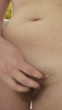Brunette Hairy Pussy Pubic Hair White Girl gif
