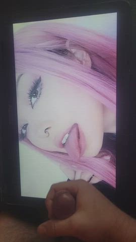 Right Across Her Face