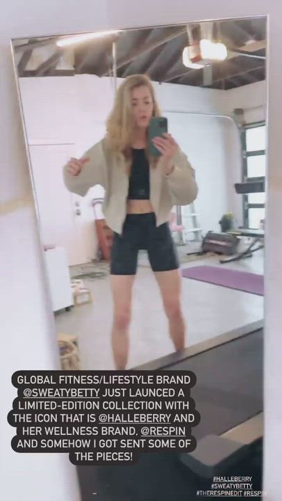 Celebrity Legs Spandex gif