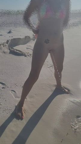Public beach, so what? I'll fucking pee where I want.