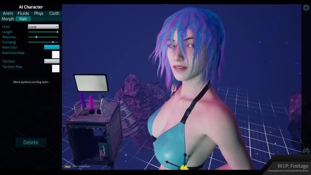 Captain Hardcore - Hair System
