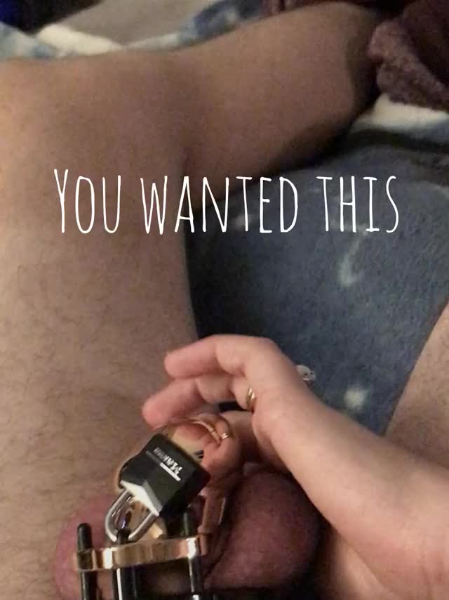 After coming home and fucking her until she was done with out coming then locking