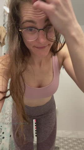 The only thing better than a girl in yoga pants, it’s a girl *out* of yoga pants