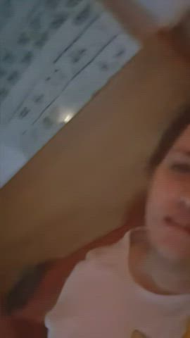 bottomless cum girl dick jerk off masturbating redhead selfie trans trans woman femboys