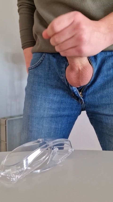 Tagged my female co-worker's safety glasses in the office 👀💦