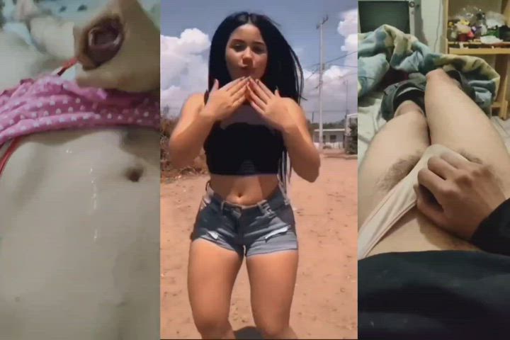 bbc big dick fantasy femboy fetish gay girlfriend split screen porn gif