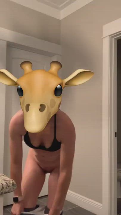MILF Natural Tits Stripping gif