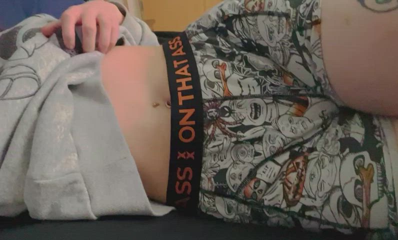 boobs nipples petite pierced shorts small tits strip tattoo gif