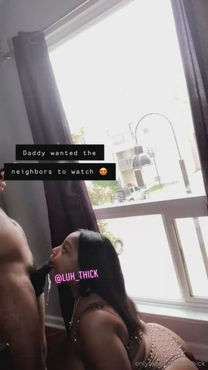 Deepthroat Ebony Huge Tits Thick gif