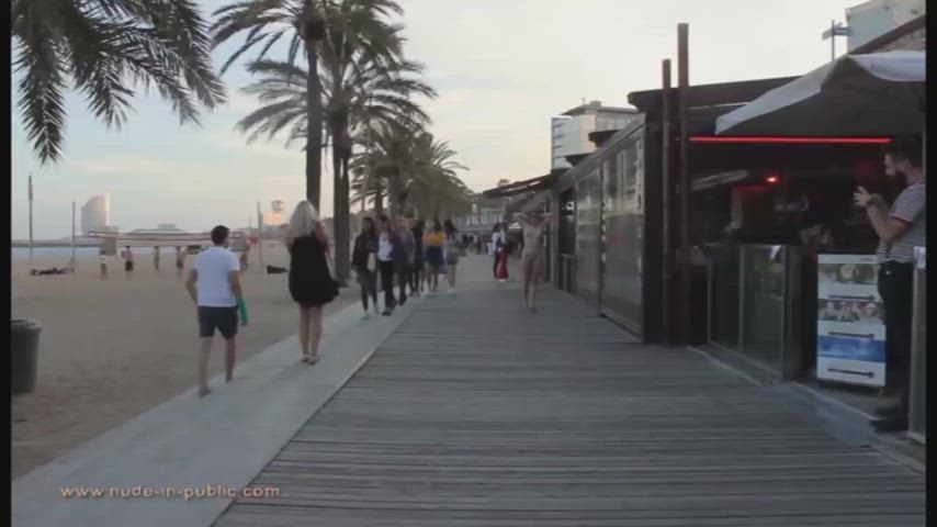 big tits exhibitionist public gif