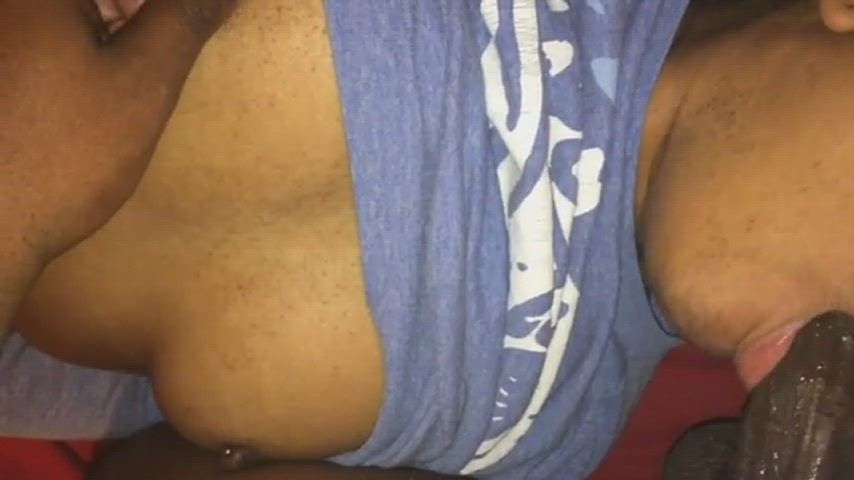 bbc blowjob pierced small tits sucking gif