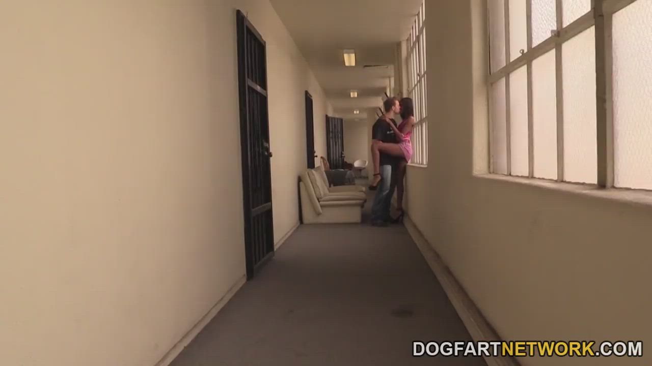 Cum Interracial Threesome gif