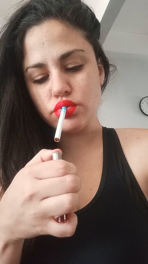 face smothering smoking women gif
