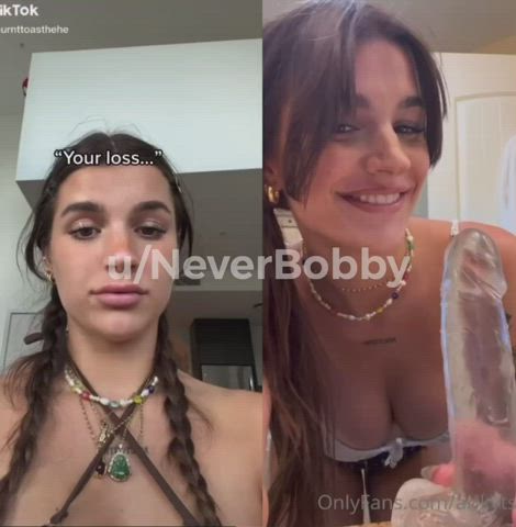 brunette dildo sex gif