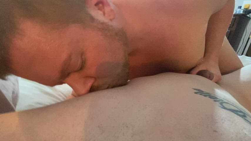 Playing with pierced nipples