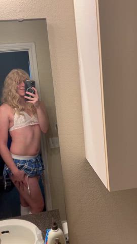 femboy sissy smile gif