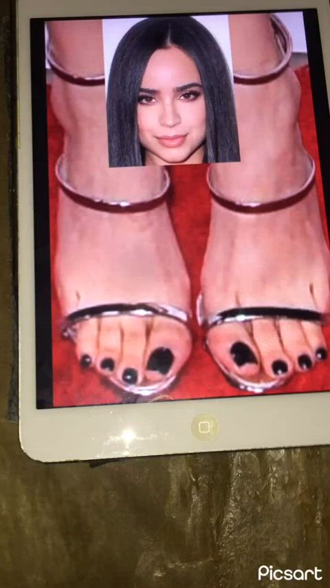 cum on feet cumshot feet fetish gif