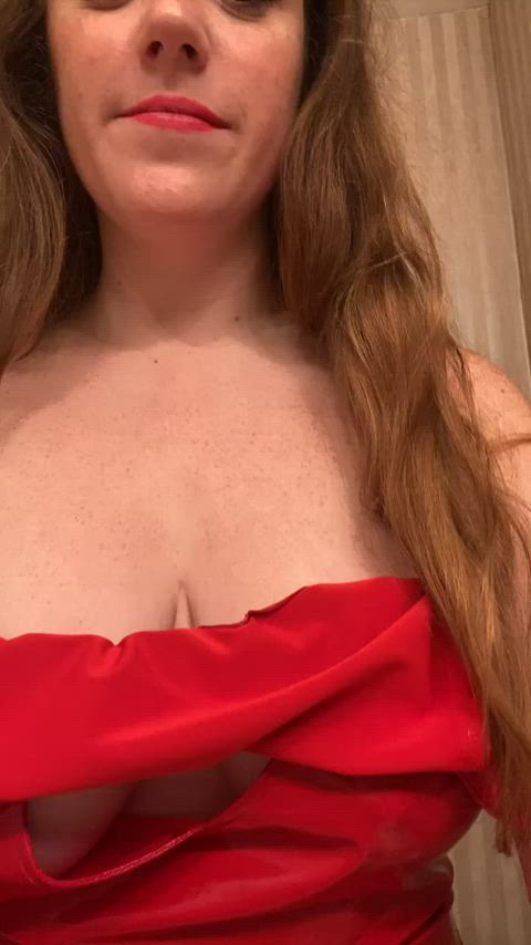 At a BDSM party in my latex dress, I need a sub to clean me up.