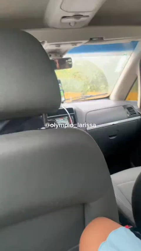 Taxi Masturbating Cumshot