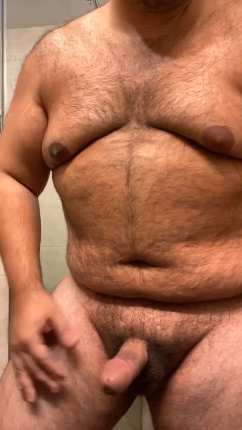 big dick cock cock milking daddy hairy cock jerk off thick cock gif