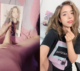 Twitch slut pokimane covered in cum