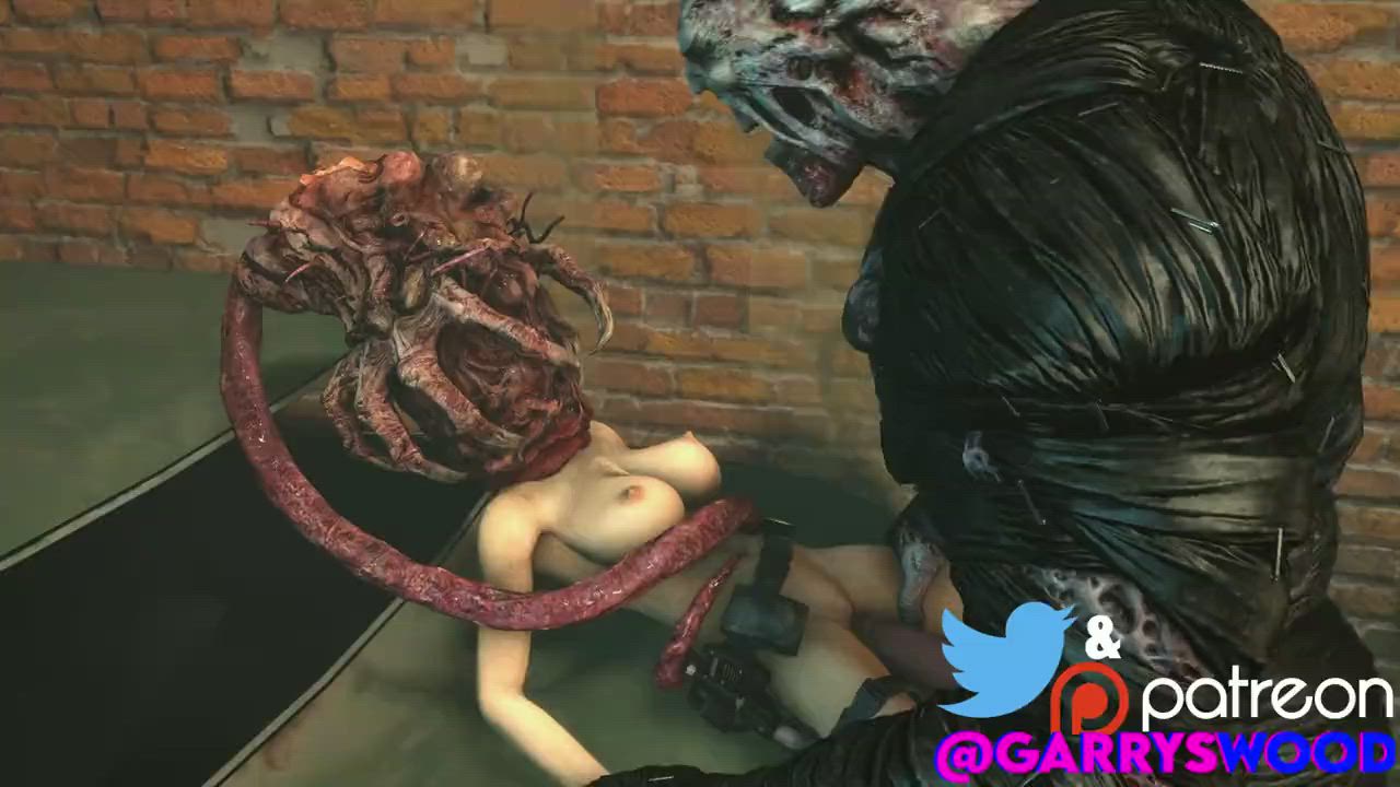 alpha parasite helping Nemesis fuck Jill (GarrysWood, Delalicious)
