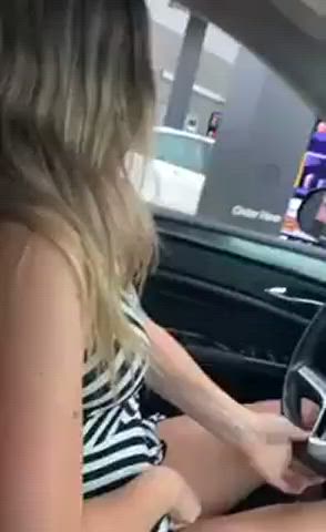 Car Fingering Public gif