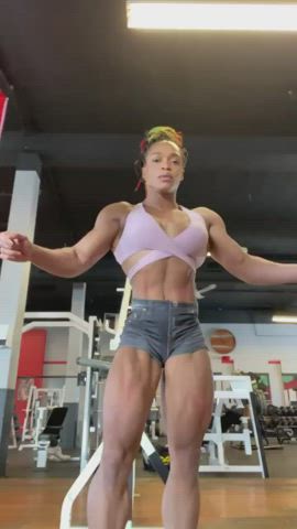 Bodybuilder Fake Boobs Kinky gif
