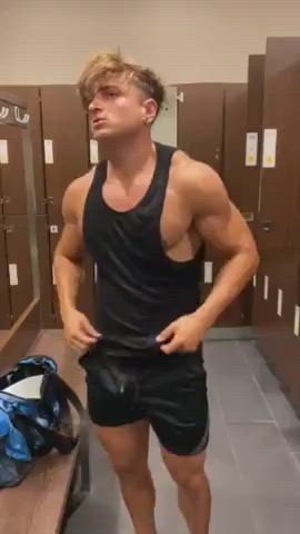 Balls Changing Room Cock Gym Locker Room Sport Underwear gif