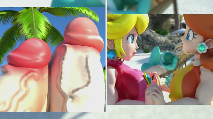 princess daisy peach rosalina Futa (shocking) [mario]