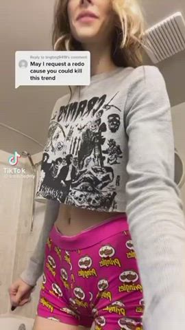 Shorts TikTok Tits Underboob gif