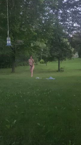 Just having a dance in the garden