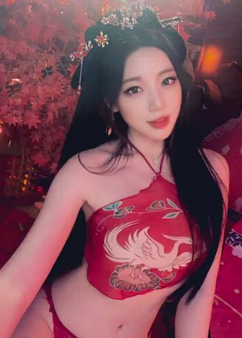 asian chinese cute korean model gif