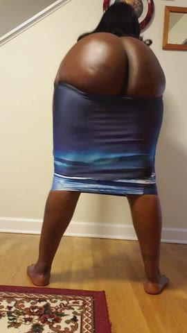 big ass dancing ebony oiled gif