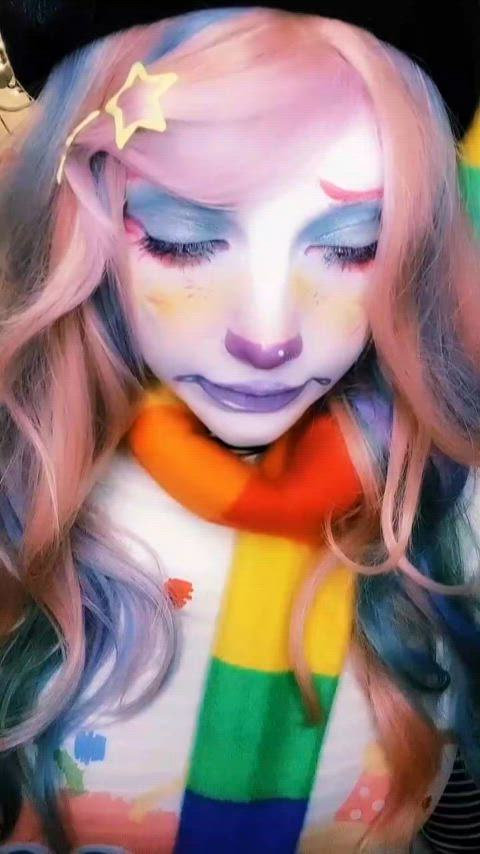 clown girl cute thick gif
