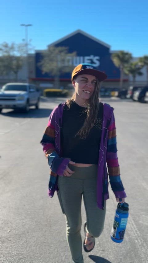 boobs flashing natural tits outdoor public small tits r/caughtpublic gif