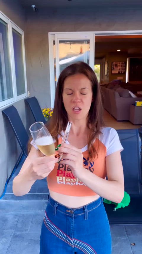 brunette canadian cute gif