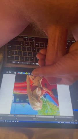 big dick cum masturbating gif